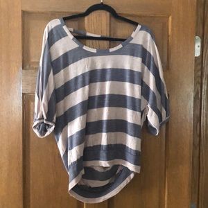 Cute lightweight open back shirt!